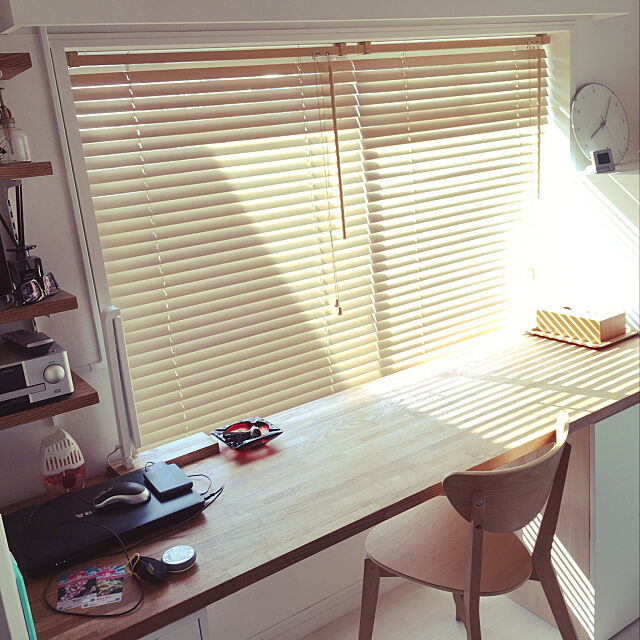 My Desk,カウンターテーブルDIY,窓際カウンター,DIY,集成材,IKEA masayanの部屋