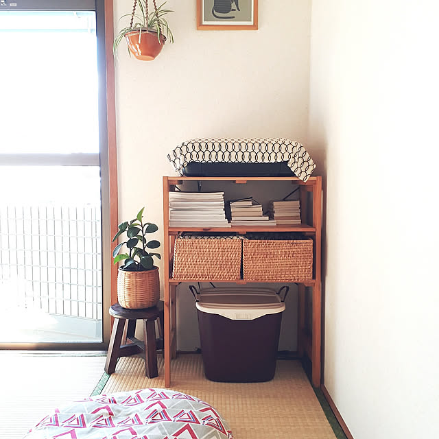 Bedroom,パジャマ置き場,10000人の暮らし,●●の置き場所,賃貸マンション,賃貸でも楽しく♪,グリーンのある暮らし,和室,レトロ,カジタノ fumiyo.01の部屋