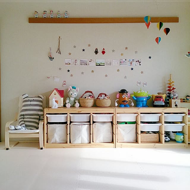 Overview,無印良品,イケア,トロファスト,子供部屋,おもちゃ収納,子供部屋&キッズスペース himaの部屋