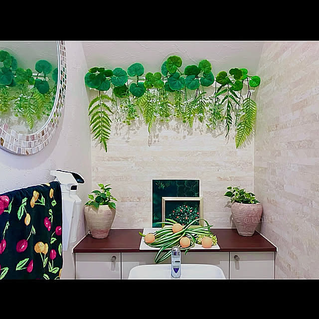 Bathroom,突っ張り棒ディスプレイ,卓球ボール,トイレのインテリア,つっぱり棒,コメントスルーで大丈夫です♡,見てくださりありがとうございます♡,見てくださる皆さまに感謝,ゆっくりお邪魔いたします♡,タイムライン見逃しがちでごめんなさい,連投失礼します(>_<),ニトリのミラー,ダイソー,フェイクグリーン tinkunの部屋
