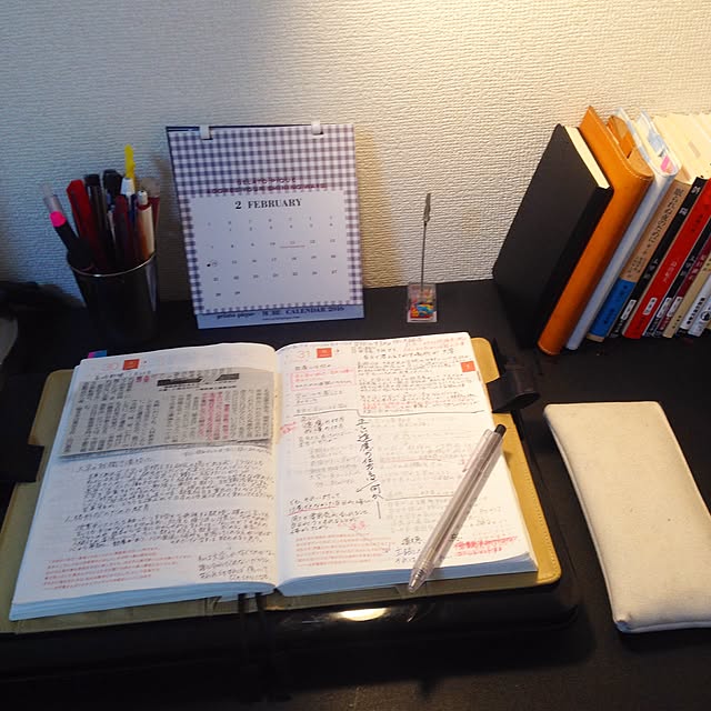 My Desk,ほぼ日手帳,デスク,無印良品 yokoの部屋