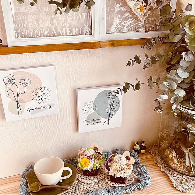 健康,造作棚,グリーンのある暮らし,100均,ドライフラワー,ハンドメイド,セリア,お気に入りスペース,My Shelf harukaの部屋
