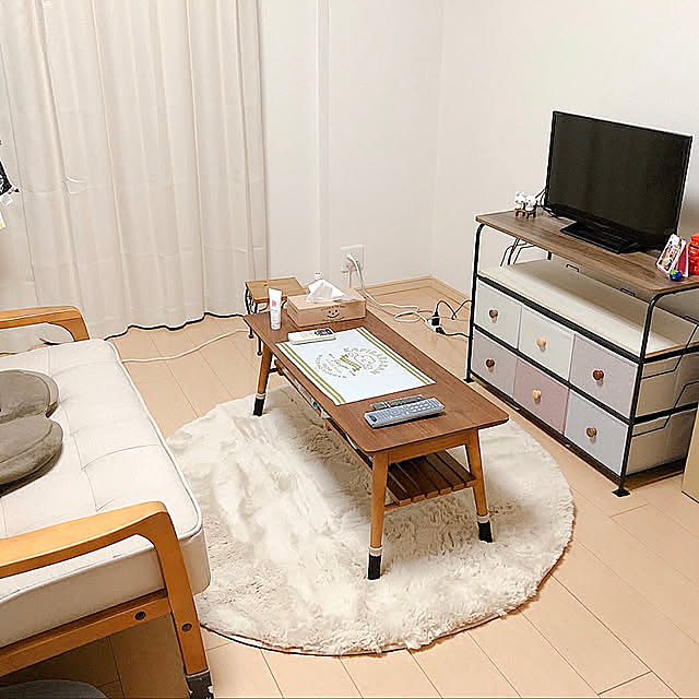 東京インテリア,シャンブルのラグ,ニトリ,ソファ,Lounge kaorinの部屋