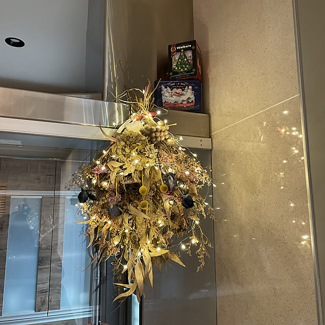 クリスマス,こどもと暮らす。,夜を楽しむインテリア,ハンドメイド,ドライフラワー,ドライフラワーのある暮らし,ハンドメイド,Kitchen eriの部屋
