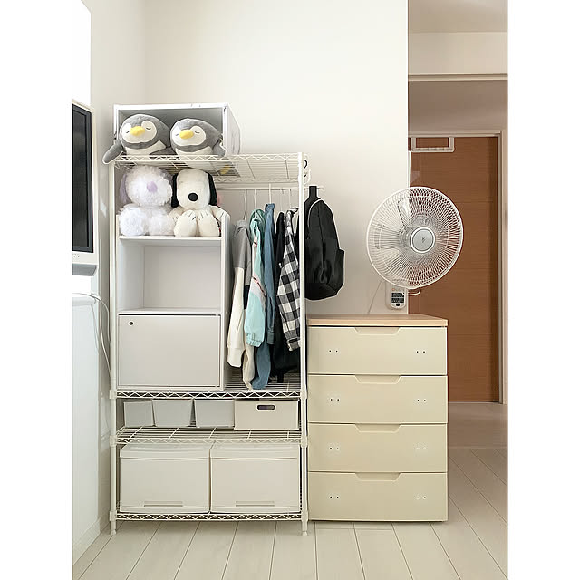 Bedroom,スチールラック収納,スチールラック,小学生の部屋,すっきり暮らしたい,心地よい暮らし mayuringoの部屋