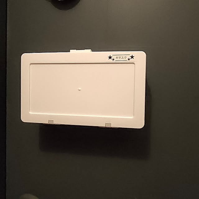 Entrance,セリア,賃貸,白が好き,マスク収納,フタがとまるケース,フタがとまるマスクケース Rioの部屋