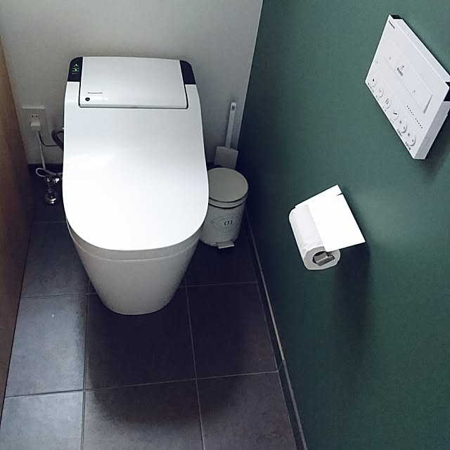 Bathroom,Panasonic,平屋,男前もナチュラルも好き,タイル,タイル床,アクセントウォール,ナチュラルも男前も好き,ナチュラル,男前に憧れる,kawajun Mihoの部屋