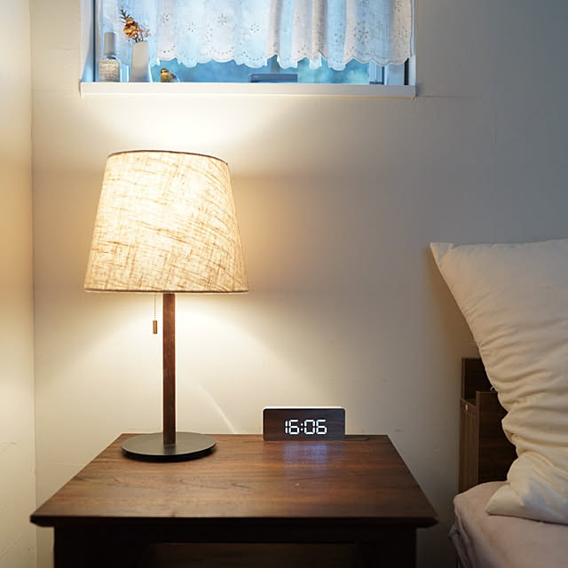 Bedroom,アラームクロック,ていねいな暮らし,RoomClipショッピング,おうち見直しキャンペーン,置き時計 puchiの部屋