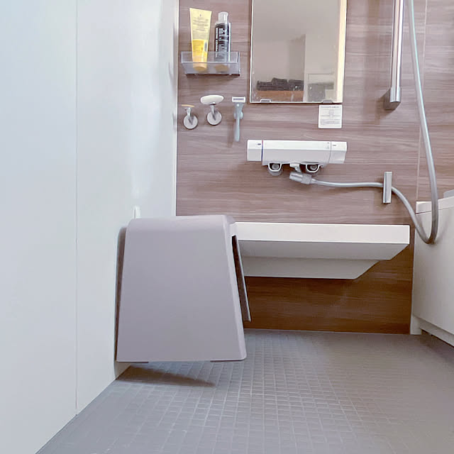 Bathroom,フック,北欧インテリア,マイホーム,暮らしを楽しむ,猫と暮らす家,ZERO-CUBE+GARAGE,LIXILのお風呂 Yの部屋