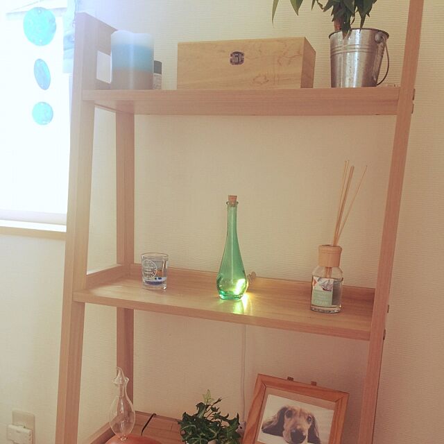 My Shelf,私の空間,アロマディフューザー,ニトリ,照明 Yumiの部屋