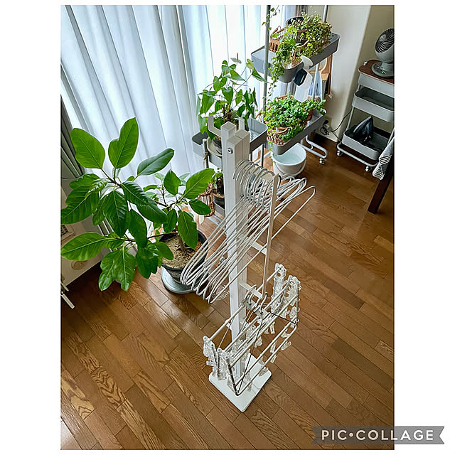Bedroom,室内干し,部屋干し,わたしの暮らしアワード,2人暮らし,ランドリーグッズ,組み立て式,お悩み解決,ヤマソロ,山崎実業 tower,室内干しランドリー用品,RoomClipショッピング,おうち見直し企画,折り畳み室内干し tower,モニター投稿④ yasuyo66の部屋