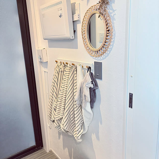 Bathroom,脱衣所収納,脱衣所,バスタオル買い替え,バスタオル新調,バスタオル 収納,バスタオルかけ,バスタオル,夏の暮らし準備,Sofami バスタオル Minteaの部屋