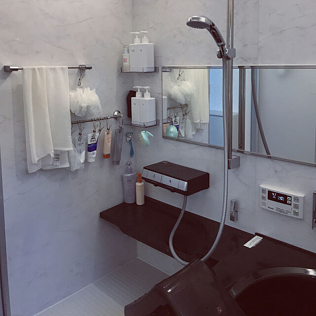 Bathroom,オキシ漬け,お風呂,無印良品,吊り下げ収納 hiroの部屋