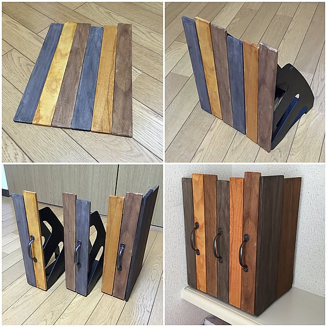 My Shelf,ファイルスタンド,100均,DIY,セリア,ファイルボックス,ファイル,wagonレシピ mitsuqの部屋