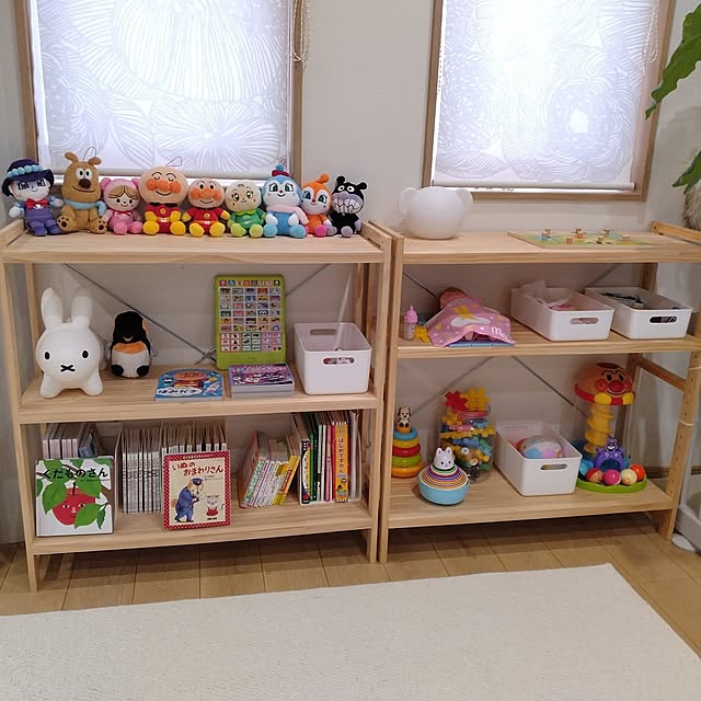 Lounge,キッズスペース,おもちゃ棚,こどもと暮らす,ウンベラータ,植物のある暮らし,北欧好き,観葉植物,アンパンマン maruchiの部屋