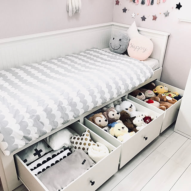 2021最新のスタイル IKEA HEMNES ヘムネス デイベット グレー