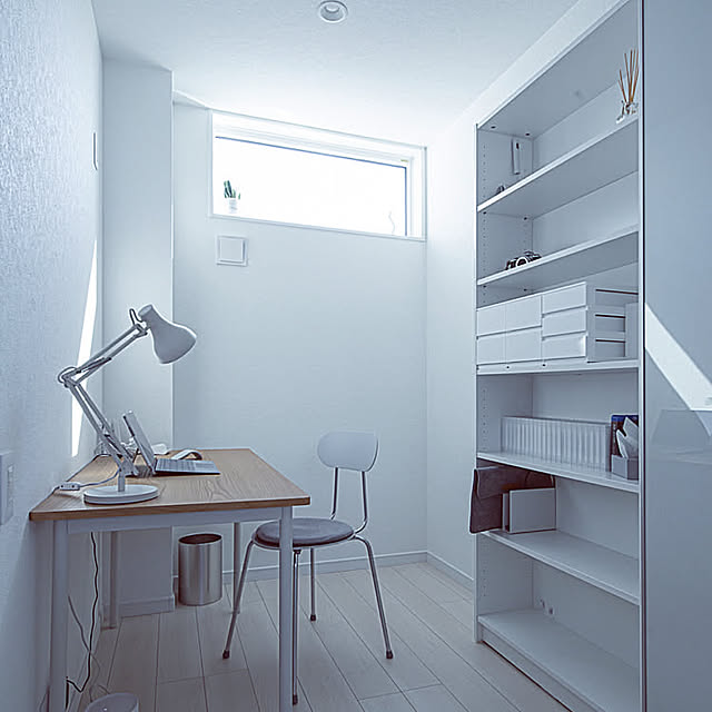 無印良品ライト,無印良品,無印の椅子,無印　机,テレワークスペース,書斎,My Desk NONOの部屋