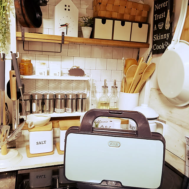 Kitchen,Toffy,雑貨,DIY,インスタ、clover.0411,いつもいいね！ありがとうございます♪,北欧風にしたい,ニトリ,キャンドゥ,natural kitchen,セリア,3COINS cloverの部屋