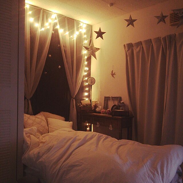 Bedroom,一人暮らし,照明 MARIKAの部屋
