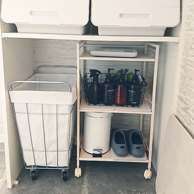 Bathroom,新商品買ったよ！,ようこそ我が家へ,いいね&フォローありがとうございます☆,脱衣室収納,ダイソー,イケア,海外インテリアに憧れる,珪藻土マット kurogeの部屋