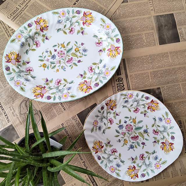 Kitchen,器,癒し,大皿,器好き,洋皿,Minton,いいねコメントフォロー感謝です♡♡,コメントお気づかいなく(*´╰╯`๓),いつも有難うございます(´ ˘ `๑)♡,50周年記念ハンドホール ampinの部屋
