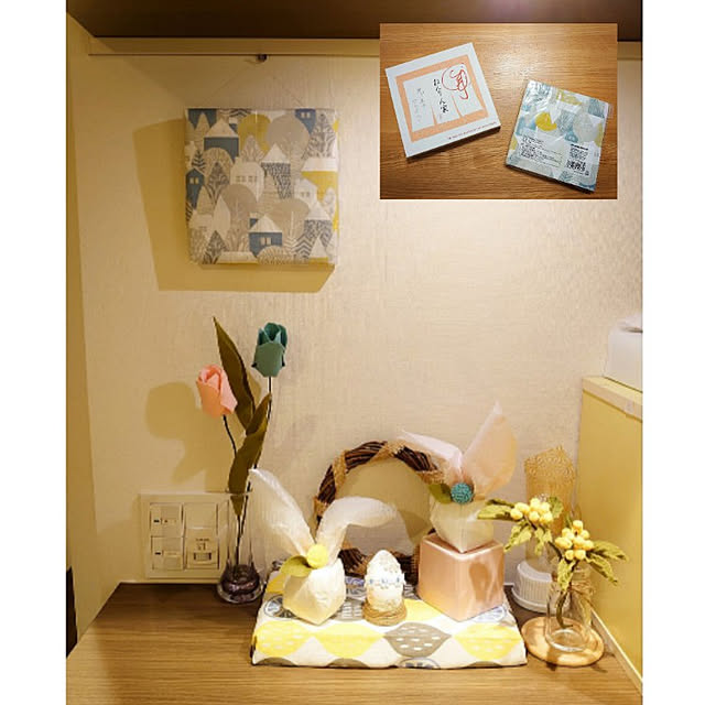 Entrance,再利用,ペパナプ,お菓子の箱の蓋,ファブリックパネル風,イベント参加,イベント用に再投稿,連投失礼します,こどものいる暮らし,コメントスルーで大丈夫です♡,ペパナプウサギ,季節のディスプレイを楽しむ...♪*ﾟ ToReTaRiの部屋