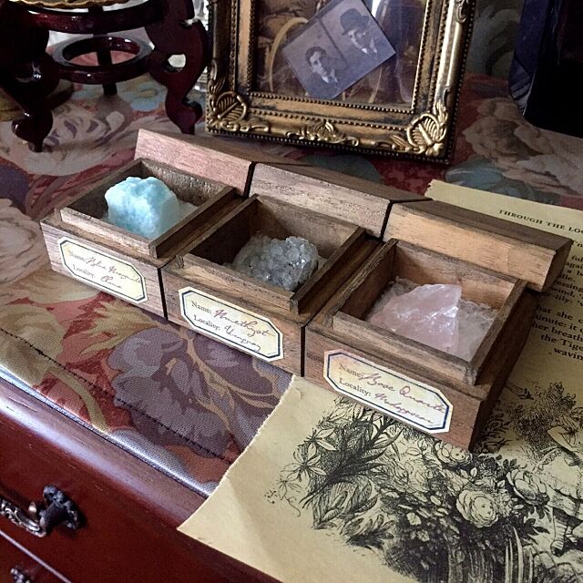 My Shelf,鉱物,標本,100均,リメイク nontamの部屋