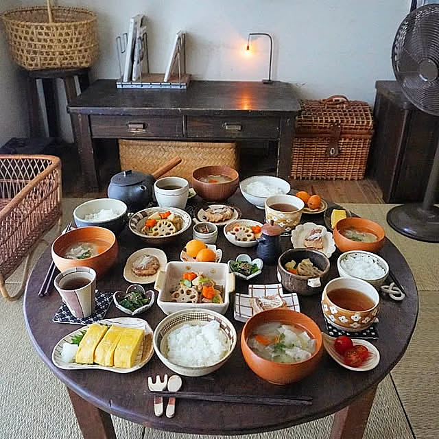 Lounge,い草のある暮らし,古民家カフェ風,インスタ→slow.life.works slow-lifeの部屋