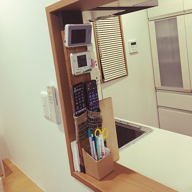 Kitchen,温度計,ベビーモニター,リモコン,1×4,DIY,ディアウォール mizu_nagiの部屋