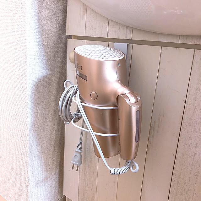 ドライヤー収納,100均,狭い部屋,一人暮らし,セリア,Bathroom RIKAYURAの部屋