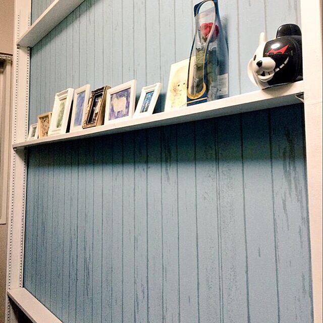 My Shelf,壁面棚,壁紙DIY,ナチュラル,DIY,ディアウォール,セリア,雑貨 kototoiの部屋