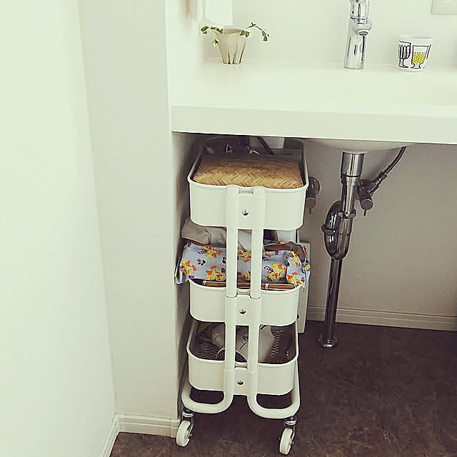 収納,中古住宅,TOTO,かご収納,中古住宅リフォーム,IKEA,子どものいる生活,こどものいる暮らし,Bathroom ichigo_の部屋