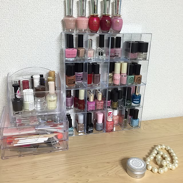 My Shelf,アクリルBOX,ネイル収納,100均,ダイソー mei.komeの部屋