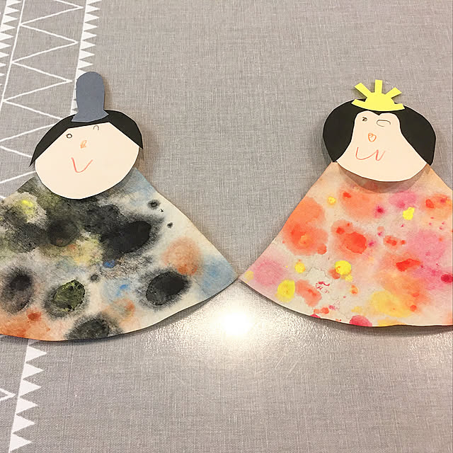 工作の時間,工作,ひな祭り,DIY女子,男の子と暮らす。,DIY,おもちゃ,手作り,知育玩具 Rin0611の部屋