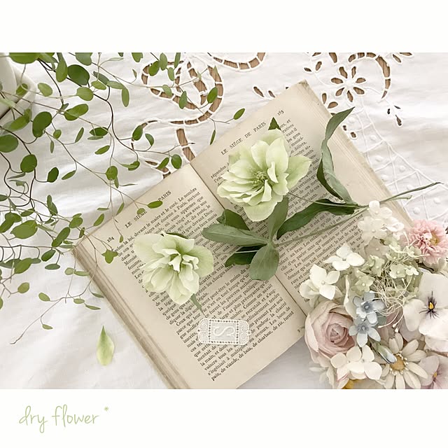 Antique ミラートレイ アール・ヌーヴォー装飾 草花縁取り
