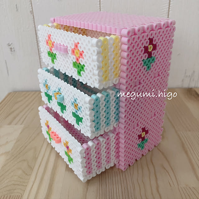 楽しく,趣味,ハンドメイド,自作,小物入れ,アイロンビーズ,インテリア,My Shelf me-koの部屋