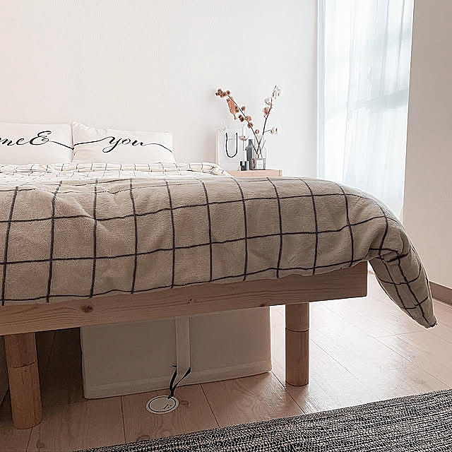 simple,monotoneinterior,賃貸インテリア,モノトーン,IKEA,韓国インテリア,H&M HOME,シンプルライフ,イケア,MONOTONE,白黒インテリア,monotonelife,ニトリ,シンプルな暮らし,シンプル,北欧インテリアに憧れる,White,Bedroom _____mode.a_の部屋