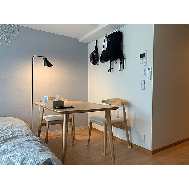 スタンドライト,快眠,無印良品,一人暮らし,せまい部屋,1K6畳,好きなものに囲まれた暮らし,Overview itopirianの部屋