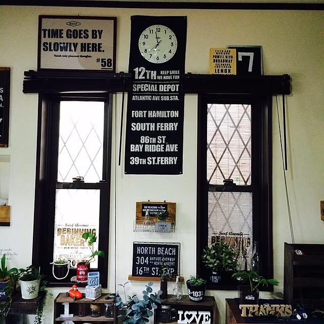 On Walls,セリア手ぬぐい,セリア雑貨♡,100均 雑貨,100均,roomclip初心者です,ハンドメイド kaorinの部屋