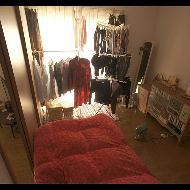 Overview,賃貸,室内干し,洗濯物 haruの部屋