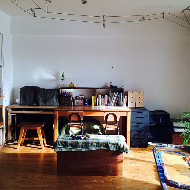 Overview,収納,子供部屋,勉強机,作業台 hanoruの部屋
