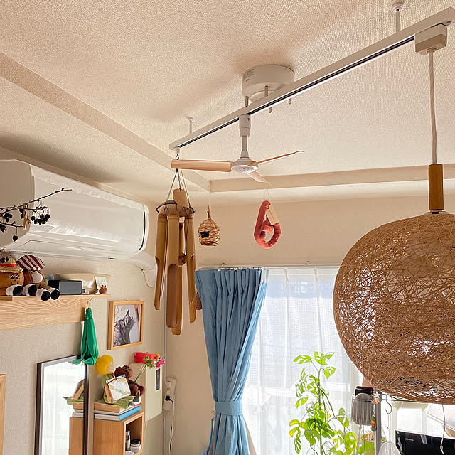 On Walls,ペンダントライト,PUEBCO,YUKI&DAUGHTERS,マラサダベイビー,シーリングファン,ライティングレール,ダクトレール,ウィンドウチャイム,ときめきアイテム,一人暮らし,賃貸,ひとり暮らし,暮らし,大人女子部屋 coroの部屋