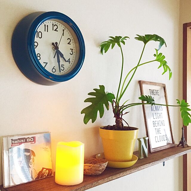 My Shelf,LEDキャンドルライト,時計,ニトリ kumiの部屋