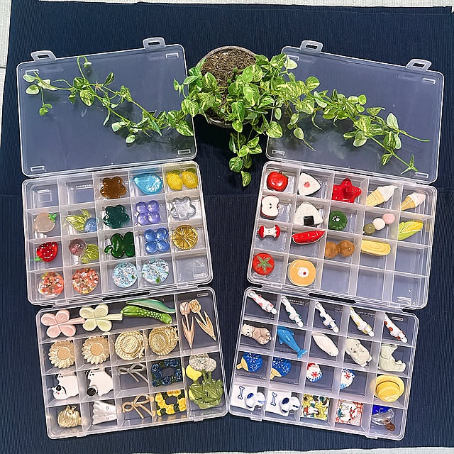 カラフル,まだまだ集めたい,セリア,セリアの仕切りケース,箸置きで季節を楽しむ,箸置き集め,箸置きコレクション,箸置き,集めて撮ってね！お気に入りのモノたち,夏,自己満足,癒される,癒される〜♡,見ているだけでしあわせ,癒される光景,シンプルに暮らしたい,すっきり暮らしたい,収納も好き,収納,春夏秋冬もの,春夏秋冬,ビヨーンして見てね♡,My Desk miyuの部屋