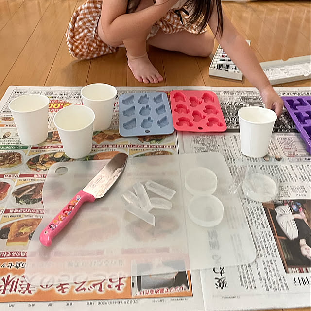 ダイソー,自由研究,石けん作り,石けん,あかちゃんのいる部屋,ベビー,あかちゃんのいる家,赤ちゃんのいる部屋,トランポリンカバー,子供,赤ちゃんのいる暮らし,赤ちゃん,子供のいる暮らし,おうち時間,Lounge enotasoの部屋