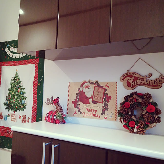 Entrance,こどもと暮らす。,いいねと、フォローの押し逃げすみません！,クリスマス,ニトリ,ニトリ2017クリスマスモニター,100均,ダイソー★ペーパーランチョンマット,mug掲載ありがとうございます♪ aquaの部屋