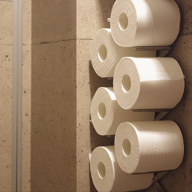 Bathroom,DIY,カフェ風,リノベーション,マンション暮らし,IKEA,リモデル,TOTO,コンクリート風壁紙,TOTOトイレ plants.fjkの部屋