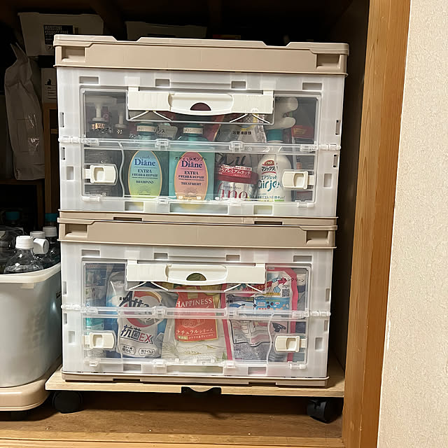 Overview,消耗品収納ケース,消耗品ストック,押入れ収納,消耗品収納 mtの部屋