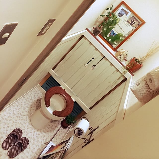 Bathroom,賃貸,DIY,すのこ,セリア,手作り,観葉植物 kano.coの部屋