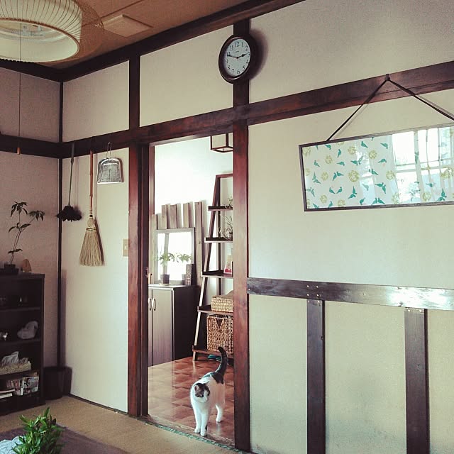 Overview,築40年以上,日本家屋,セルフリノベーション,和風,昭和レトロ,和室,ねこのいる日常,手ぬぐい amelliaの部屋